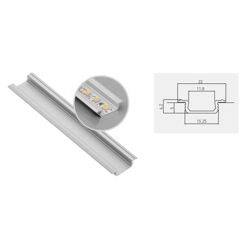 LED ALU PROFIL VGRADNI 3M ELOX