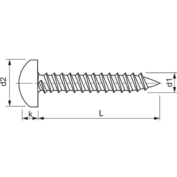 4.2X45 KNIPING VIJAK DIN 7981