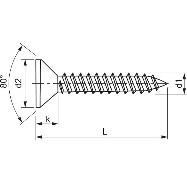 4.2X25 KNIPING VIJAK DIN 7982